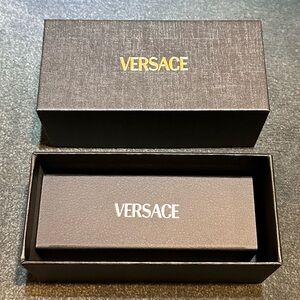 Versace Black and Gold Box with Eyeglass Case